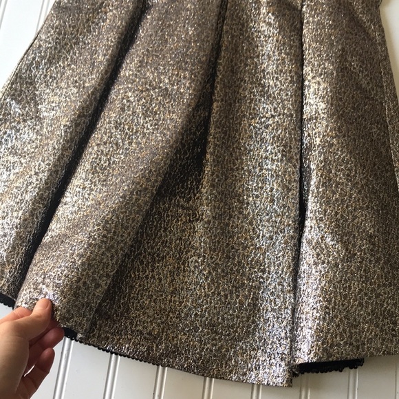 Sachin & Babi cocktail mini dress metallic gold silver black mesh sequin NWT - Picture 8 of 16
